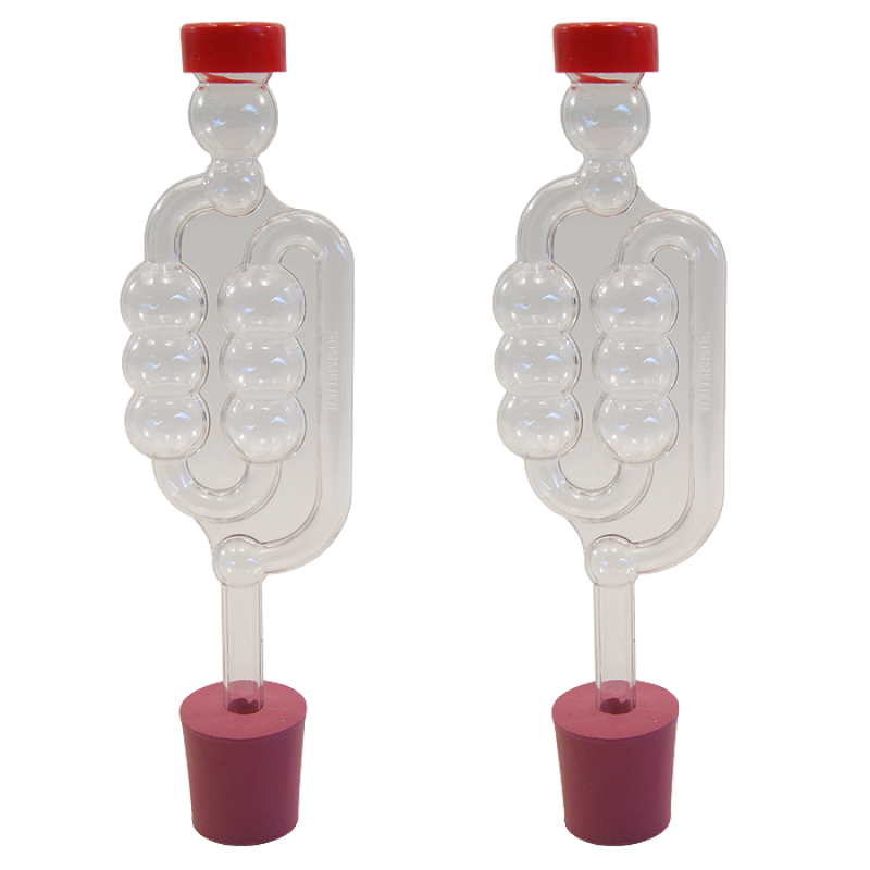 Bubbler Airlock with 1gall Rubber Bung